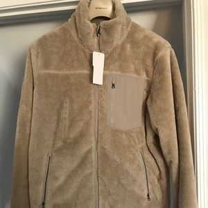 Uniqlo Men's Large Tan Fleece Jacket
